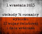 Obchody 76. rocznicy wybuchu II Wojny Światowej